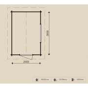 WoodPro Log Cabin 25123 WOODPRO Log Cabins